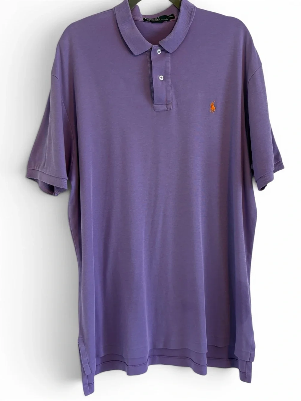 Polo Ralph Lauren Purple Polo Shirt with Orange Pony Logo | Men’s Size XL